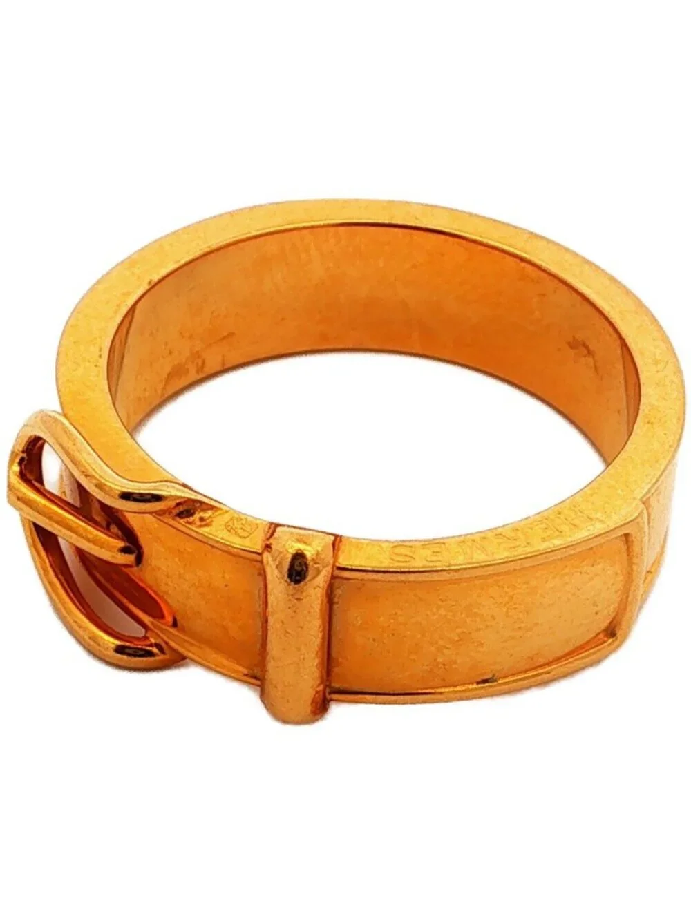 Hermes Ceinture Belt Scarf Ring 20.5 60.5 Gold - Picture 4 of 5